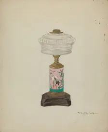 Lamp Base, 1935/1942. Creator: Willoughby Ions