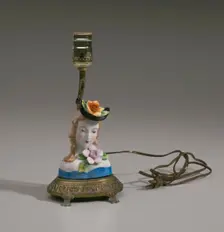Lamp base from Mae's Millinery Shop, 1941-1994. Creator: Unknown