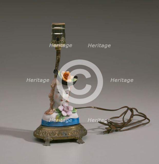 Lamp base from Mae's Millinery Shop, 1941-1994. Creator: Unknown.