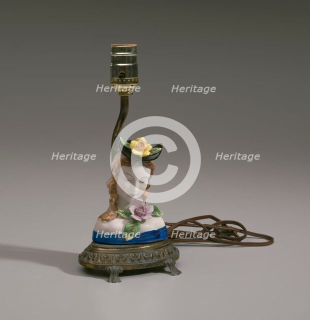 Lamp base from Mae's Millinery Shop, 1941-1994. Creator: Unknown.