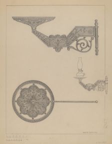 Lamp Bracket, 1937. Creator: Marie Famularo