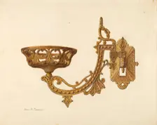Lamp Bracket, c. 1940. Creator: John H. Tercuzzi