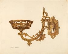 Lamp Bracket, c. 1940. Creator: John H. Tercuzzi