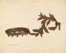 Lamp Bracket, c. 1940. Creator: John H. Tercuzzi