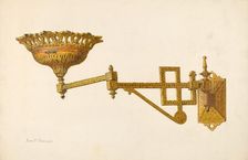 Lamp Bracket, c. 1942. Creator: John H. Tercuzzi