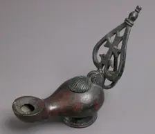 Lamp, Byzantine, 6th century. Creator: Unknown
