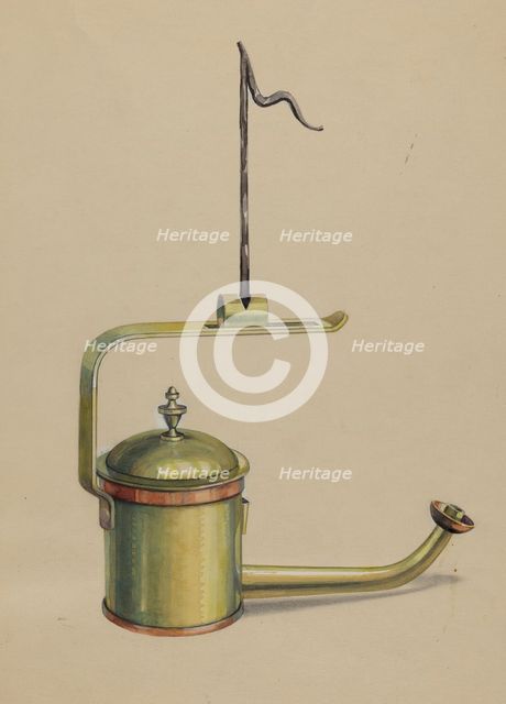 Lamp, c. 1935. Creator: Charles Caseau.
