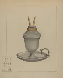 Lamp, c. 1936. Creator: A. Zaidenberg