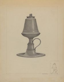 Lamp, c. 1936. Creator: A. Zaidenberg