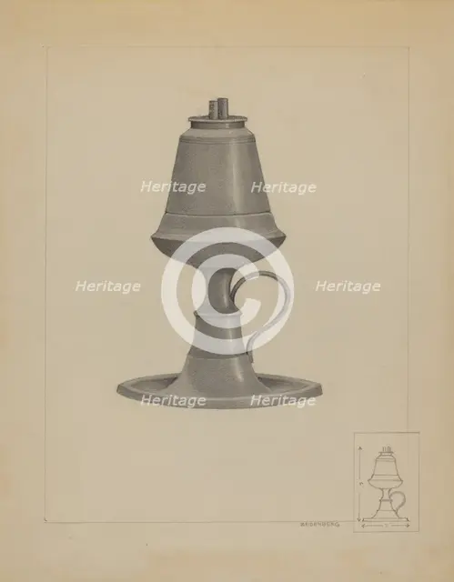 Lamp, c. 1936. Creator: A. Zaidenberg.