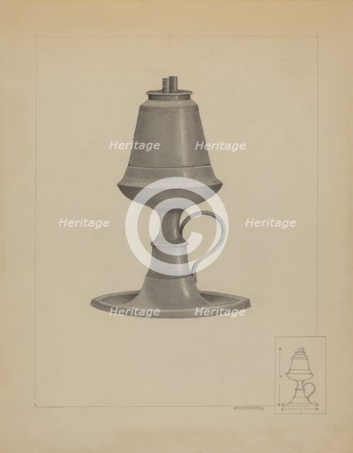 Lamp, c. 1936. Creator: A. Zaidenberg.