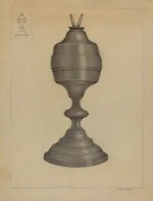 Lamp, c. 1936. Creator: A. Zaidenberg