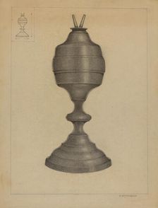Lamp, c. 1936. Creator: A. Zaidenberg