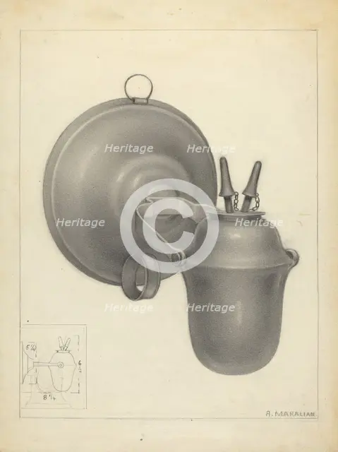 Lamp, c. 1936. Creator: Arsen Maralian.