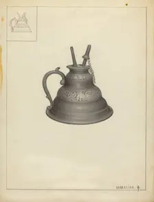 Lamp, c. 1936. Creator: Arsen Maralian