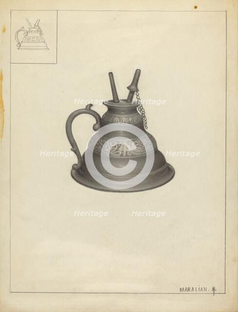 Lamp, c. 1936. Creator: Arsen Maralian.