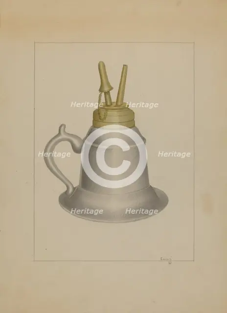 Lamp, c. 1936. Creator: Burton Ewing.