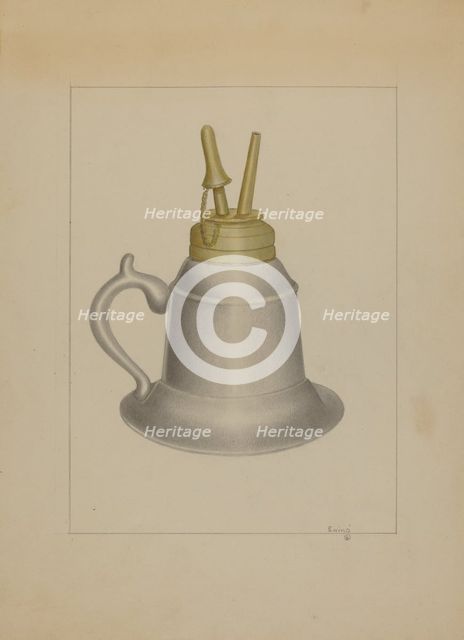 Lamp, c. 1936. Creator: Burton Ewing.