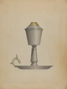 Lamp, c. 1936. Creator: Burton Ewing