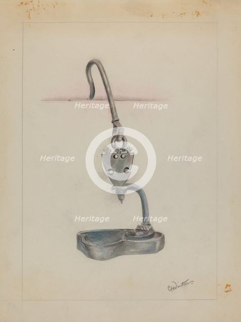 Lamp, c. 1936. Creator: Charlotte Winter.