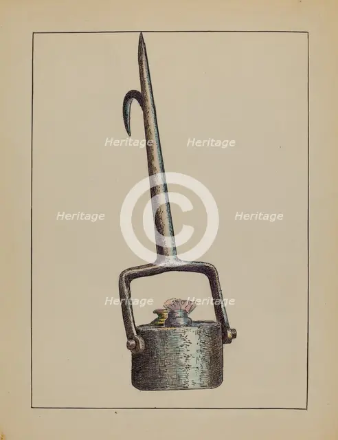 Lamp, c. 1936. Creator: Charlotte Winter.