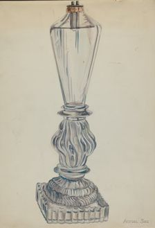 Lamp, c. 1936. Creator: Ella Josephine Sterling