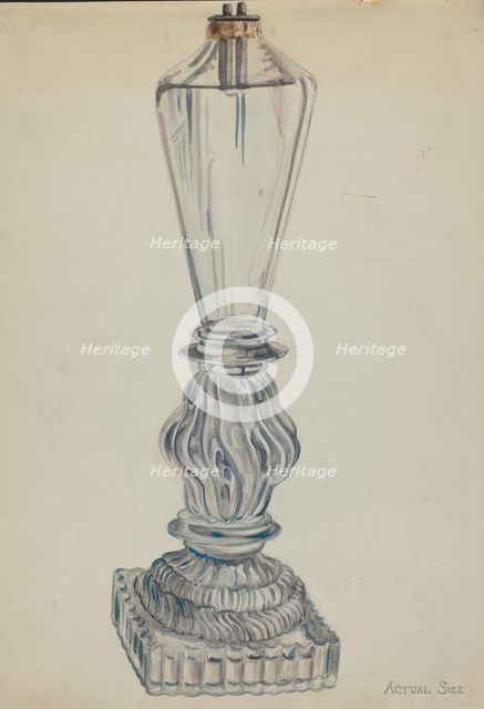 Lamp, c. 1936. Creator: Ella Josephine Sterling.