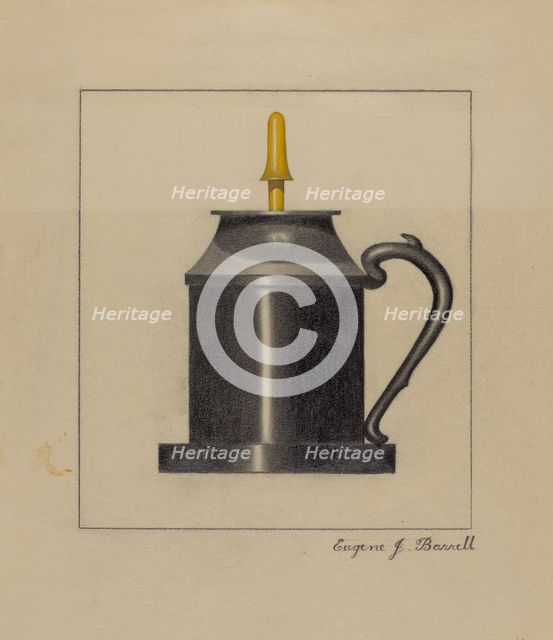 Lamp, c. 1936. Creator: Eugene Barrell.