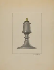 Lamp, c. 1936. Creator: Eugene Barrell