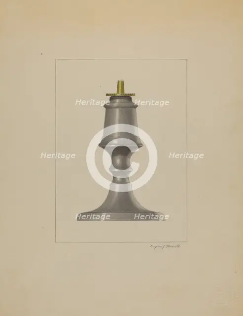 Lamp, c. 1936. Creator: Eugene Barrell.