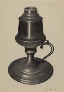 Lamp, c. 1936. Creator: Eugene Barrell