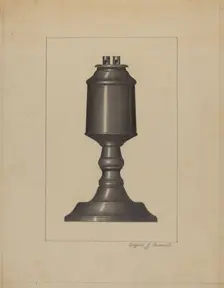 Lamp, c. 1936. Creator: Eugene Barrell