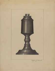 Lamp, c. 1936. Creator: Eugene Barrell