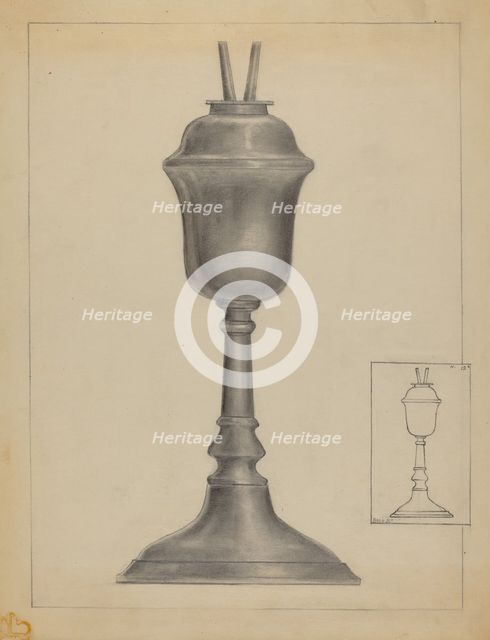 Lamp, c. 1936. Creator: George Nelson.