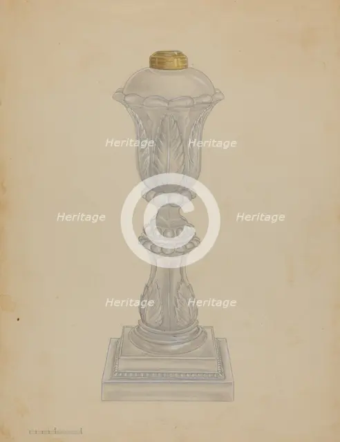 Lamp, c. 1936. Creator: Gertrude Lemberg.