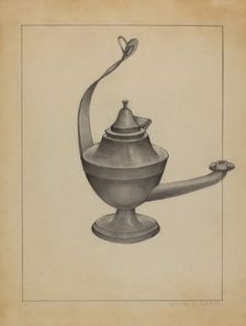 Lamp, c. 1936. Creator: Herman Bader