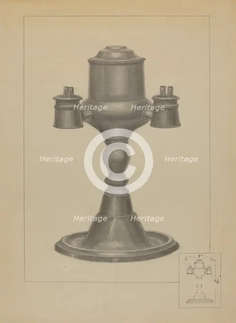 Lamp, c. 1936. Creator: Herman Bader.