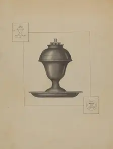 Lamp, c. 1936. Creator: Herman Bader