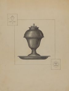 Lamp, c. 1936. Creator: Herman Bader