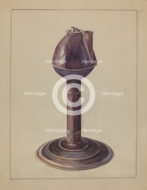 Lamp, c. 1936. Creator: Hester Duany.