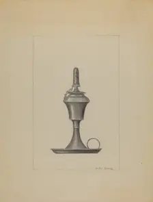Lamp, c. 1936. Creator: Hester Duany