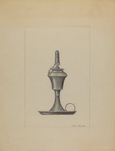 Lamp, c. 1936. Creator: Hester Duany