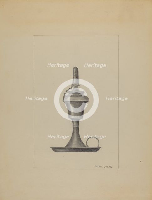 Lamp, c. 1936. Creator: Hester Duany.