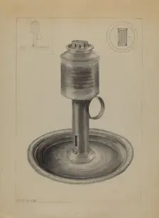Lamp, c. 1936. Creator: Hester Duany