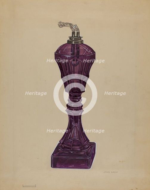 Lamp, c. 1936. Creator: John Dana.