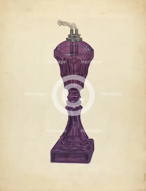 Lamp, c. 1936. Creator: John Fisk.