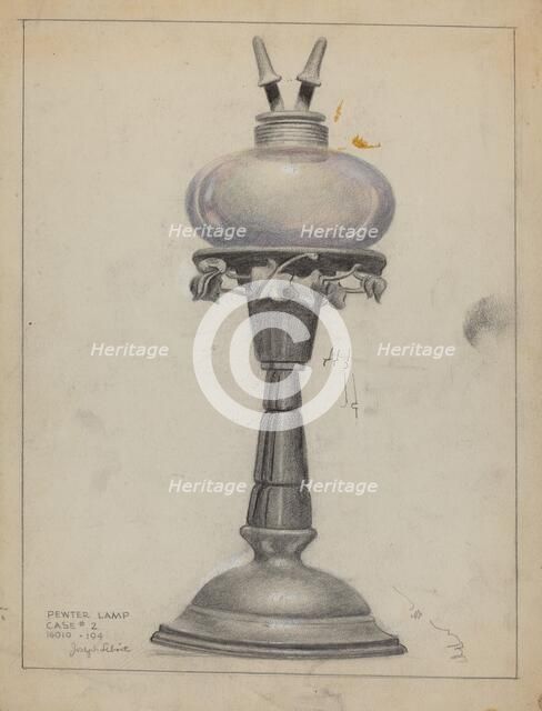 Lamp, c. 1936. Creator: Joseph Leboit.