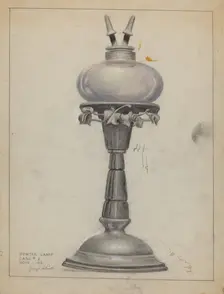 Lamp, c. 1936. Creator: Joseph Leboit