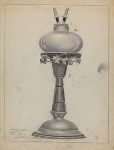 Lamp, c. 1936. Creator: Joseph Leboit