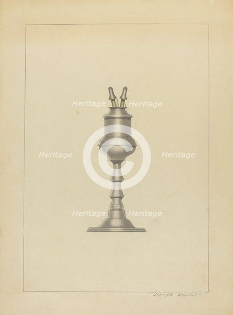 Lamp, c. 1936. Creator: Joseph Wolins.